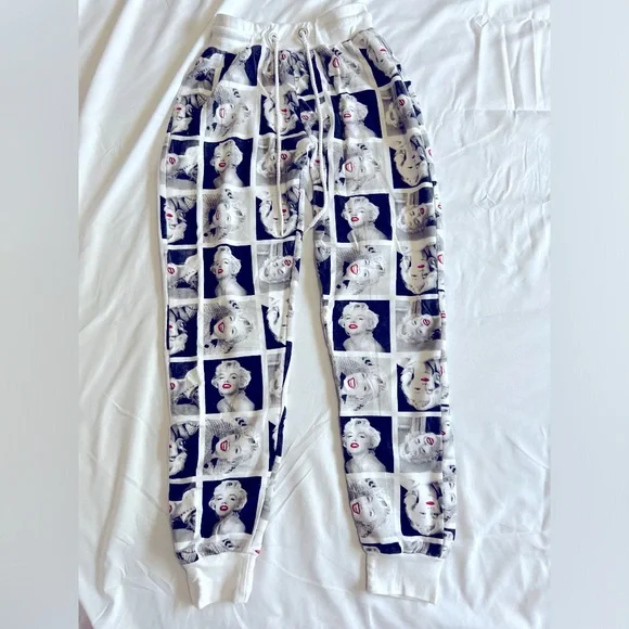Marilyn Monroe Warmup Jogger Pants Size Small - Picture 6 of 6